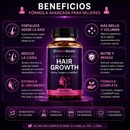 Hair Growth 120 capsulas | Más Volumen, Menos Caída y Cabello Más Saludable desde la Primera Semana