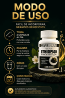 Purely Ethipian™ Aceite de Semilla Negra | Refuerza tus Defensas Naturales y Promueve el Bienestar Integral | 60 Capsulas