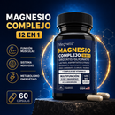 MEGNETA Magnesio Complejo 12 en 1 + Complejo B | 60 Cápsulas